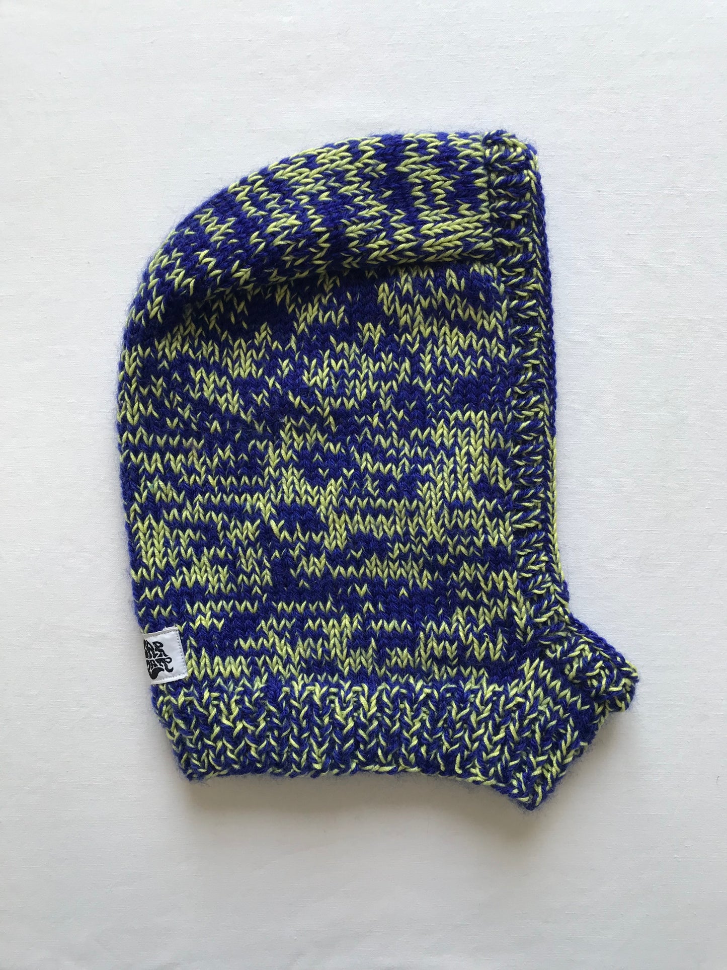 Cagoule bleu nuit et vert anis