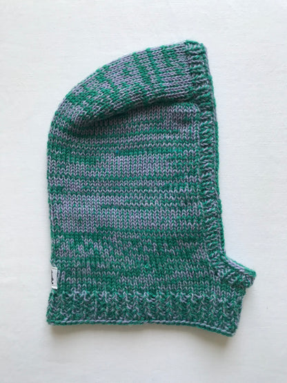 Cagoule vert d'eau et lila