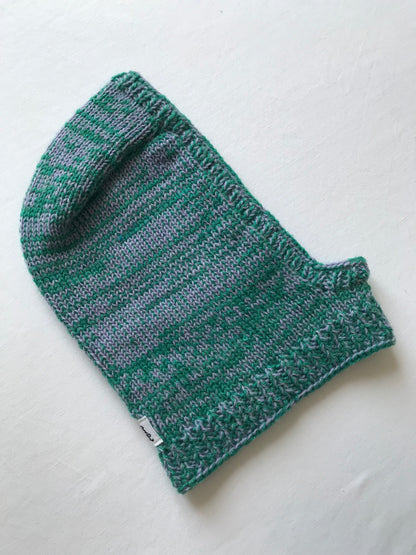 Cagoule vert d'eau et lila