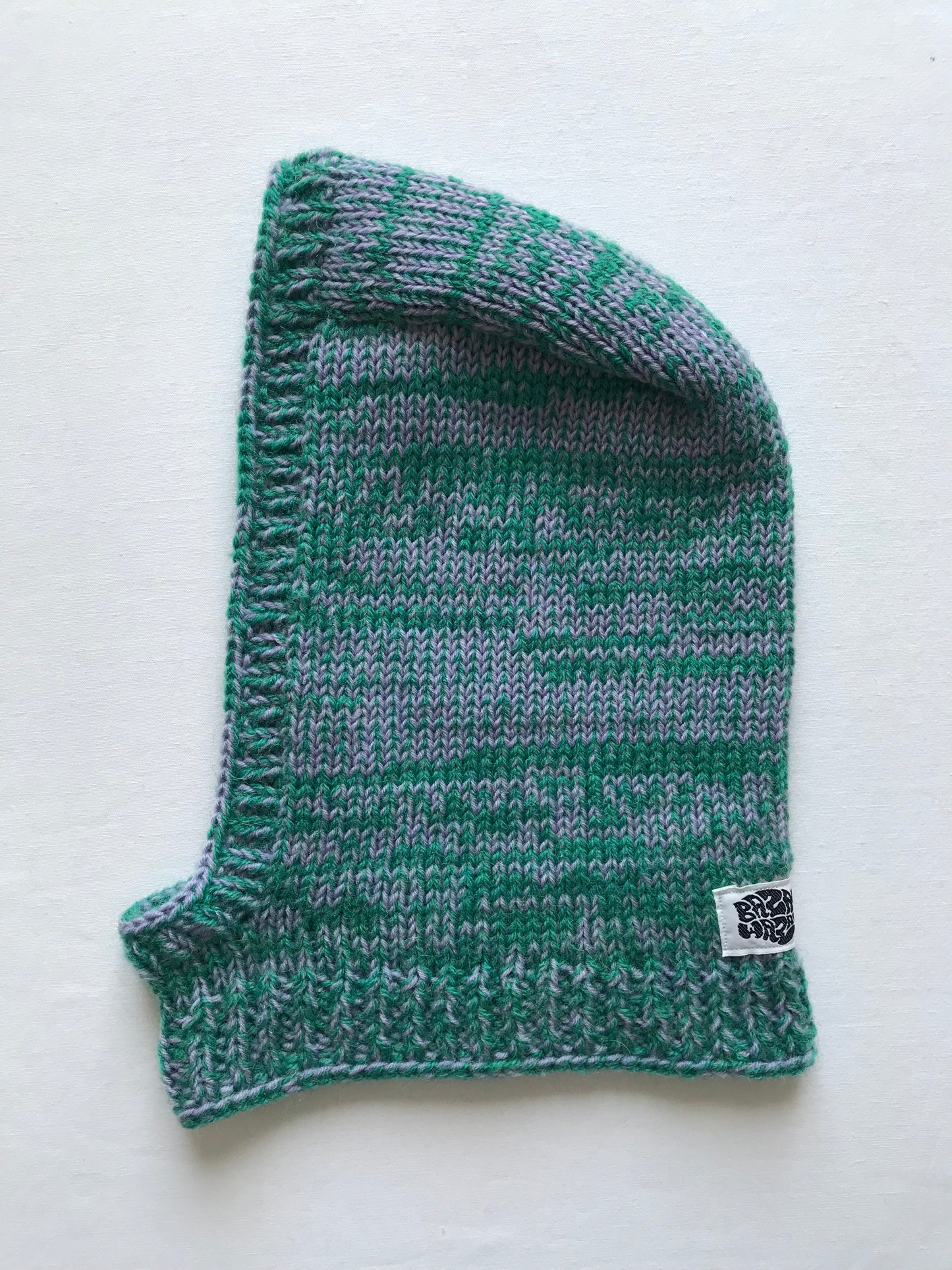 Cagoule vert d'eau et lila