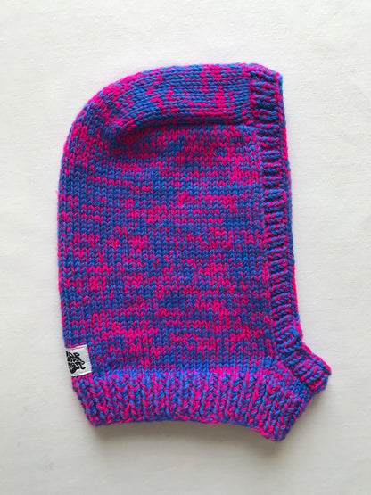 Cagoule bleu et rose fluo