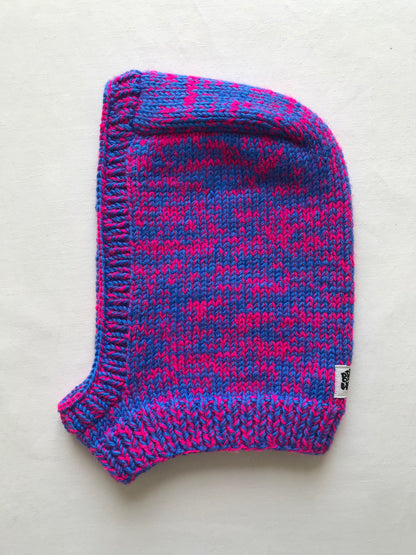 Cagoule bleu et rose fluo