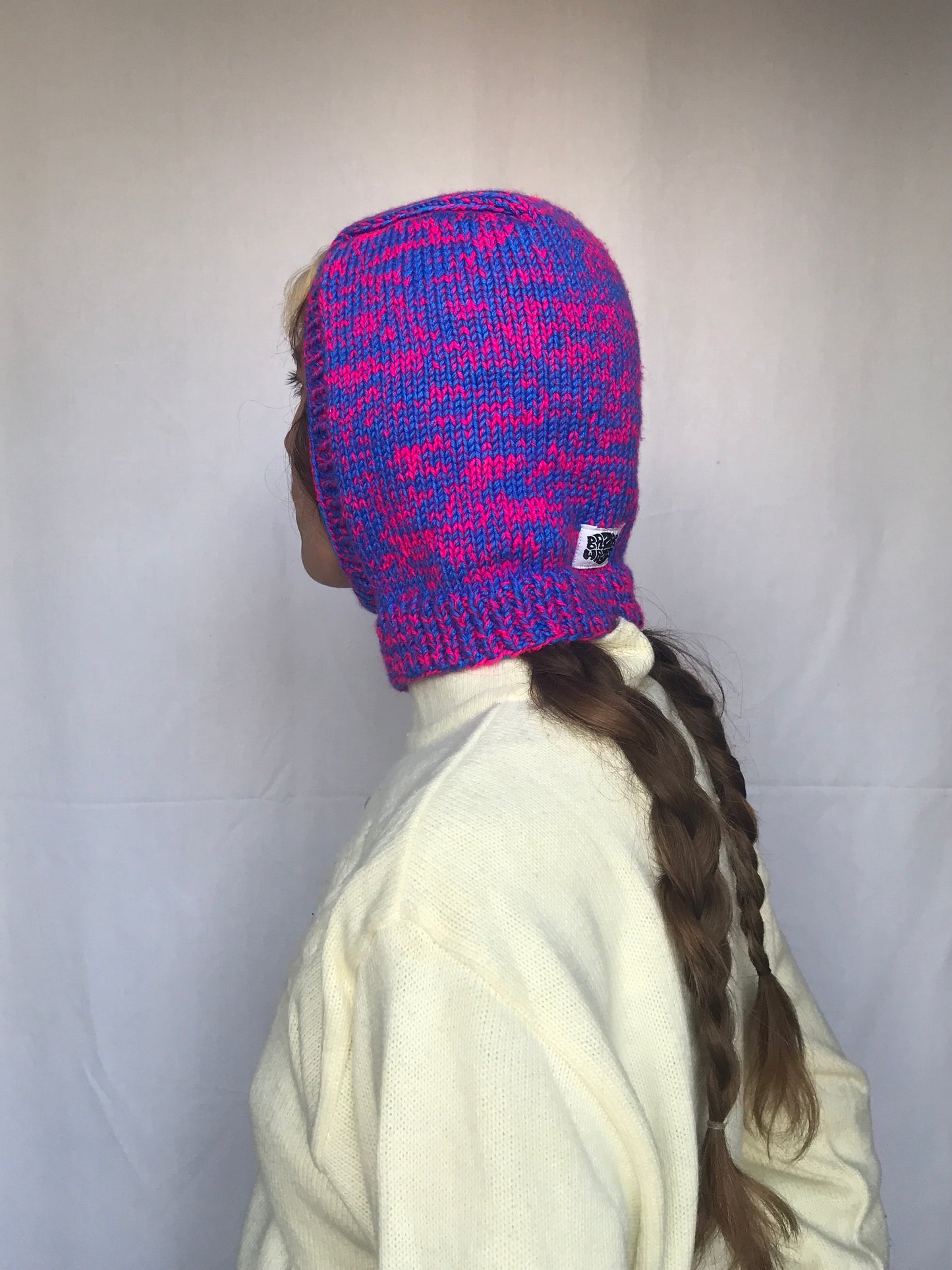 Cagoule bleu et rose fluo